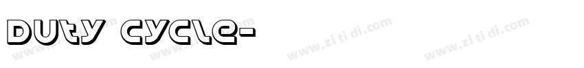 Duty Cycle字体转换
